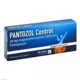 PANTOZOL Control 20 mg comprimidos con recubrimiento entérico, 7 uds