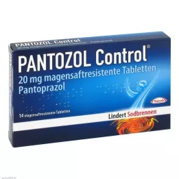 PANTOZOL Control 20 mg comprimidos con recubrimiento entérico, 14 uds