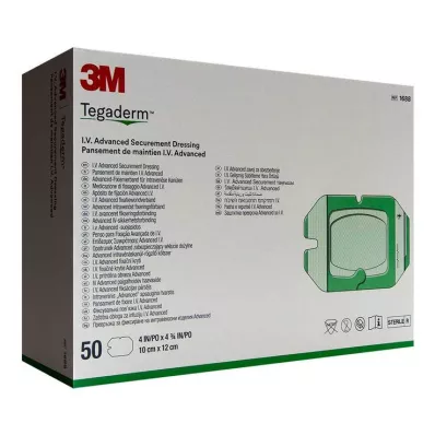 Tegaderm 3M i.v.Yeso avanzado 10x12cm 1688, 50 piezas