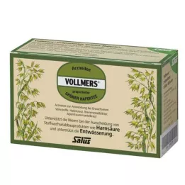 VOLLMERS Bolsa de filtro de té verde de avena preparado, 15 unidades