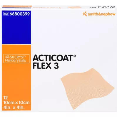 ACTICOAT Flex 3 10x10 cm vendaje, 12 uds