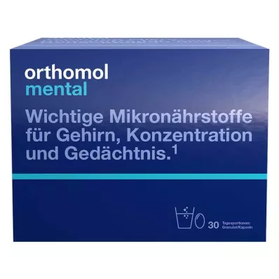 ORTHOMOL gránulos/cápsulas mentales 30 días combip., 30 uds