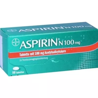 ASPIRIN N 100 mg comprimidos, 98 uds