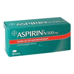 ASPIRIN N 100 mg comprimidos, 98 uds