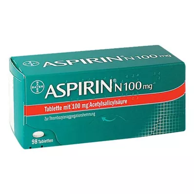ASPIRIN N 100 mg comprimidos, 98 uds