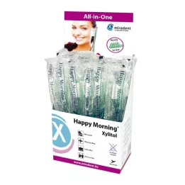 MIRADENT Cepillo de dientes desechable Happy Morning Xylitol, 50 uds