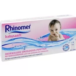 RHINOMER babysanft agua de mar 5ml monodosis pip., 20X5 ml