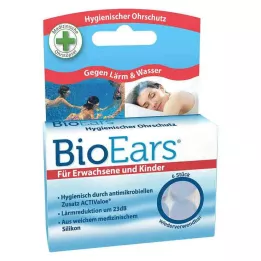 BIOEARS Tapones antimicrobianos de silicona, 6 unidades