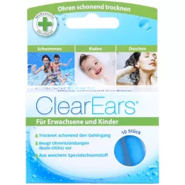CLEAREARS Tapones para los oídos para eliminar el agua, 10 unidades