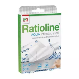 RATIOLINE aqua Shower Plaster Plus 8x10 cm estéril, 5 uds