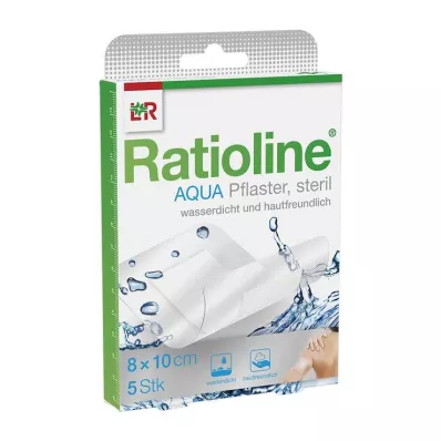 RATIOLINE aqua Shower Plaster Plus 8x10 cm estéril, 5 uds RATIOLINE aqua Shower Plaster Plus 8x10 cm estéril, 5 uds