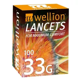 WELLION Lancetas 33 G, 100 uds