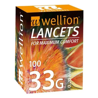 WELLION Lancetas 33 G, 100 uds