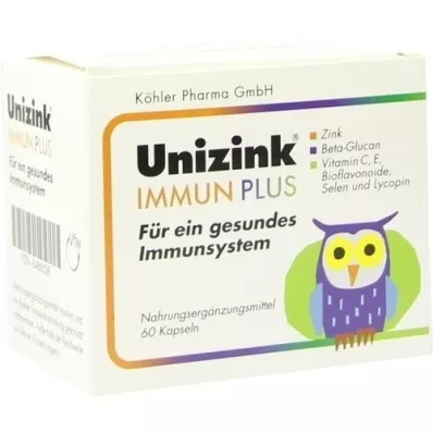 UNIZINK Inmune Plus Cápsulas, 1X60 Cápsulas