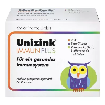 UNIZINK Inmune Plus Cápsulas, 1X60 Cápsulas