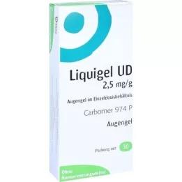 LIQUIGEL UD 2,5mg/g gel oftálmico en envase monodosis, 30X0,5 g
