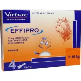 EFFIPRO 67 mg pip.solución por goteo.para perros pequeños, 4 uds