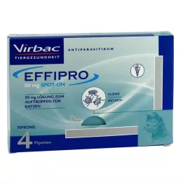 EFFIPRO 50 mg solución para gatos, 4 uds