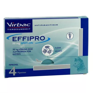 EFFIPRO 50 mg solución para gatos, 4 uds