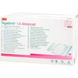 TEGADERM 3M Fijación I.V. Avanzada V.7x8 cm 1681, 100 uds
