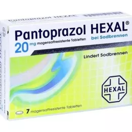 PANTOPRAZOL HEXAL b. Comprimidos con recubrimiento entérico para la acidez gástrica, 7 unidades