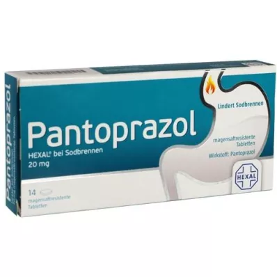 PANTOPRAZOL HEXAL b. Comprimidos con cubierta entérica para la acidez, 14 unidades