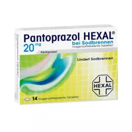PANTOPRAZOL HEXAL b. Comprimidos con cubierta entérica para la acidez, 14 unidades