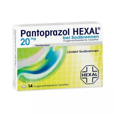 Pantoprazol Hexal B. Tabletas gastrorresistentes para la acidez estomacal, 14 piezas