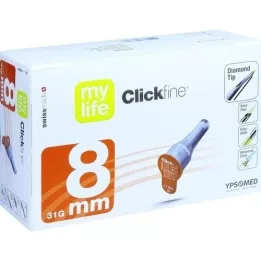 MYLIFE Agujas para bolígrafo Clickfine de 8 mm, 100 unidades