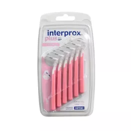 INTERPROX cepillo interdental plus nano rosa, 6 uds