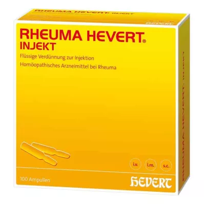 RHEUMA HEVERT inyectar ampollas, 100X2 ml