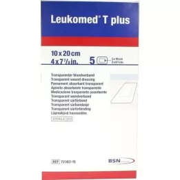 LEUKOMED transp.plus tiritas estériles 10x20 cm, 5 uds