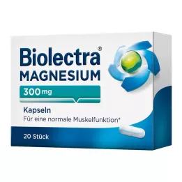 BIOLECTRA Magnesio 300 mg Cápsulas, 20 Cápsulas