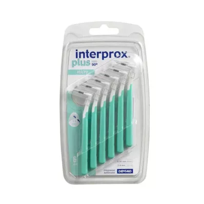 Interprox plus cepillo interdental micro verde, 6 piezas