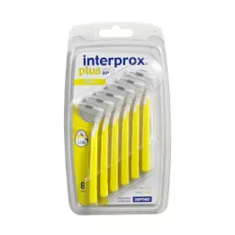 INTERPROX más mini cepillo interdental amarillo, 6 uds