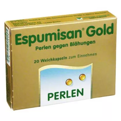 ESPUMISAN Perlas de oro contra la flatulencia, 20 uds ESPUMISAN Perlas de oro contra la flatulencia, 20 uds