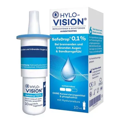 HYLO-VISION SafeDrop 0,1% gotas oftálmicas, 10 ml HYLO-VISION SafeDrop 0,1% gotas oftálmicas, 10 ml