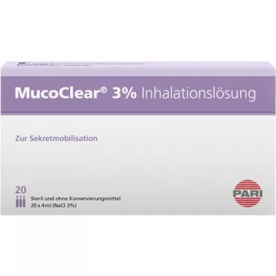 MUCOCLEAR Solución de inhalación de NaCl al 3%, 20X4 ml