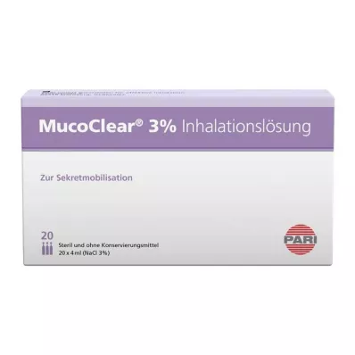 MUCOCLEAR Solución de inhalación de NaCl al 3%, 20X4 ml MUCOCLEAR Solución de inhalación de NaCl al 3%, 20X4 ml