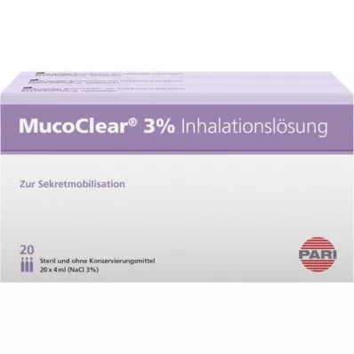 MUCOCLEAR Solución de inhalación de NaCl al 3%, 60X4 ml