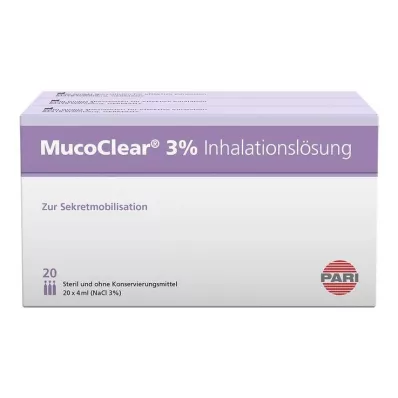 MUCOCLEAR Solución de inhalación de NaCl al 3%, 60X4 ml