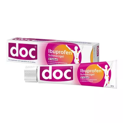 DOC IBUPROFEN Gel para el dolor 5%, 50 g