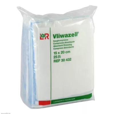 VLIWAZELL Compresas absorbentes no estériles 15x20 cm, 25 uds VLIWAZELL Compresas absorbentes no estériles 15x20 cm, 25 uds