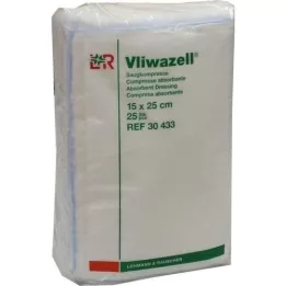 VLIWAZELL Compresas absorbentes no estériles 15x25 cm, 25 uds