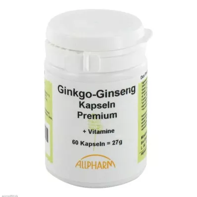 GINKGO+GINSENG Cápsulas Premium, 60 uds
