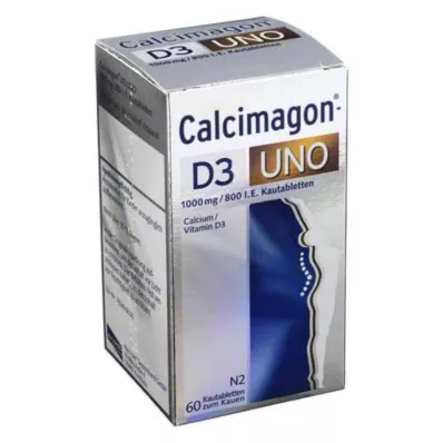 CALCIMAGON D3 Uno comprimidos masticables, 60 uds