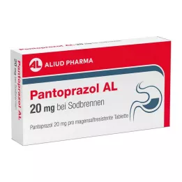 PANTOPRAZOL AL 20 mg para la acidez estomacal comprimidos con cubierta entérica, 14 uds