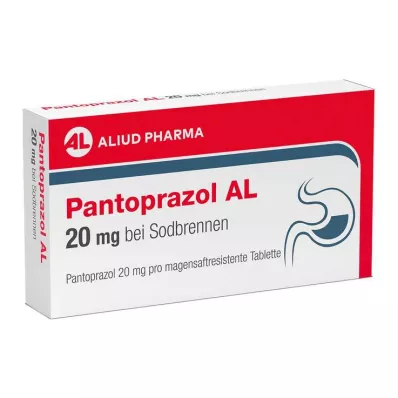 PANTOPRAZOL AL 20 mg para la acidez estomacal comprimidos con cubierta entérica, 14 uds