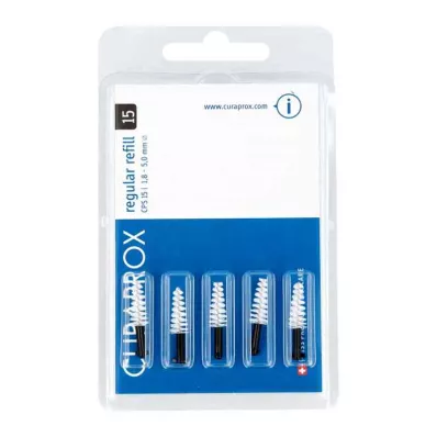 CURAPROX CPS 15 bandas interdentales 1,8-5 mm, 5 uds