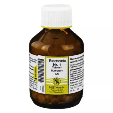 BIOCHEMIE 1 Calcium fluoratum D 6 comprimidos, 400 uds
